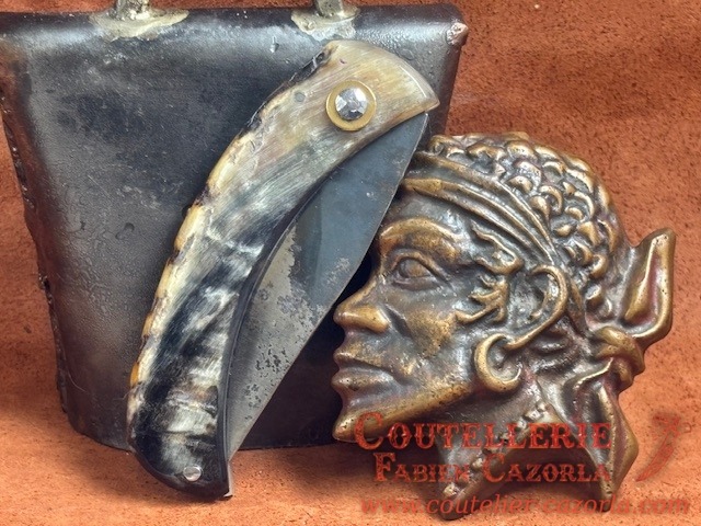 Couteau de berger Corse traditionnel Curnicciolu Fabianu petit modèle 01082610 – Image 4