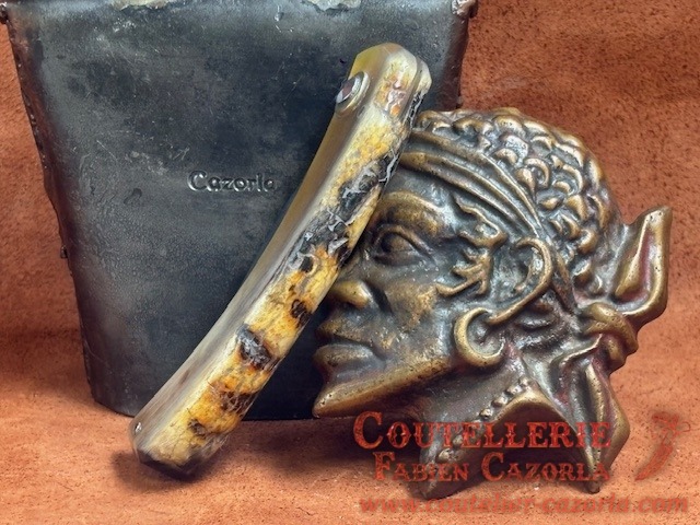 Couteau de berger Corse traditionnel Curnicciolu Fabianu petit modèle 01082610 – Image 6