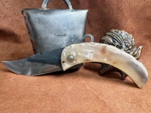 Couteau de berger Corse traditionnel Curnicciolu Fabianu grand modèle Piémontais 02102605
