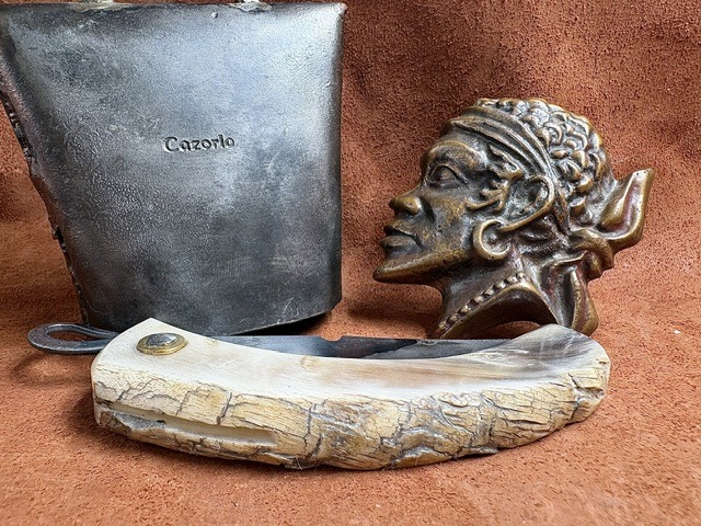 Couteau de berger Corse traditionnel Curnicciolu Fabianu grand modèle Piémontais 02102605 – Image 5
