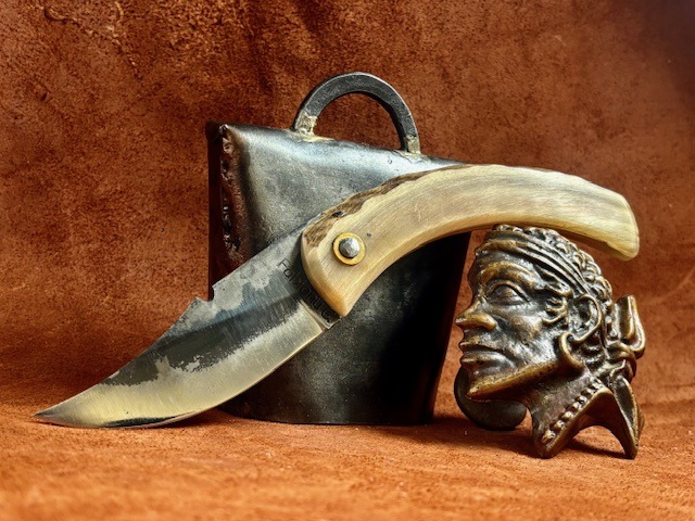 Couteau de berger Corse traditionnel Curnicciolu Fabianu grand modèle 27062612